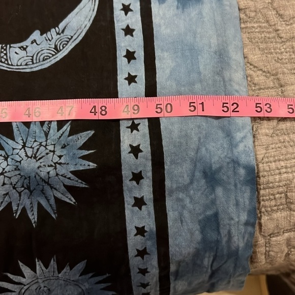 Gypsy Rose Celestial Moon Sun Star Printed Table Cover Size 52X80 - Picture 7 of 11